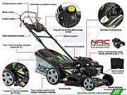 NAC LAWN MOWER WAS ASLEEP. NAPĘD 196cc  LS50-196-HS-NG