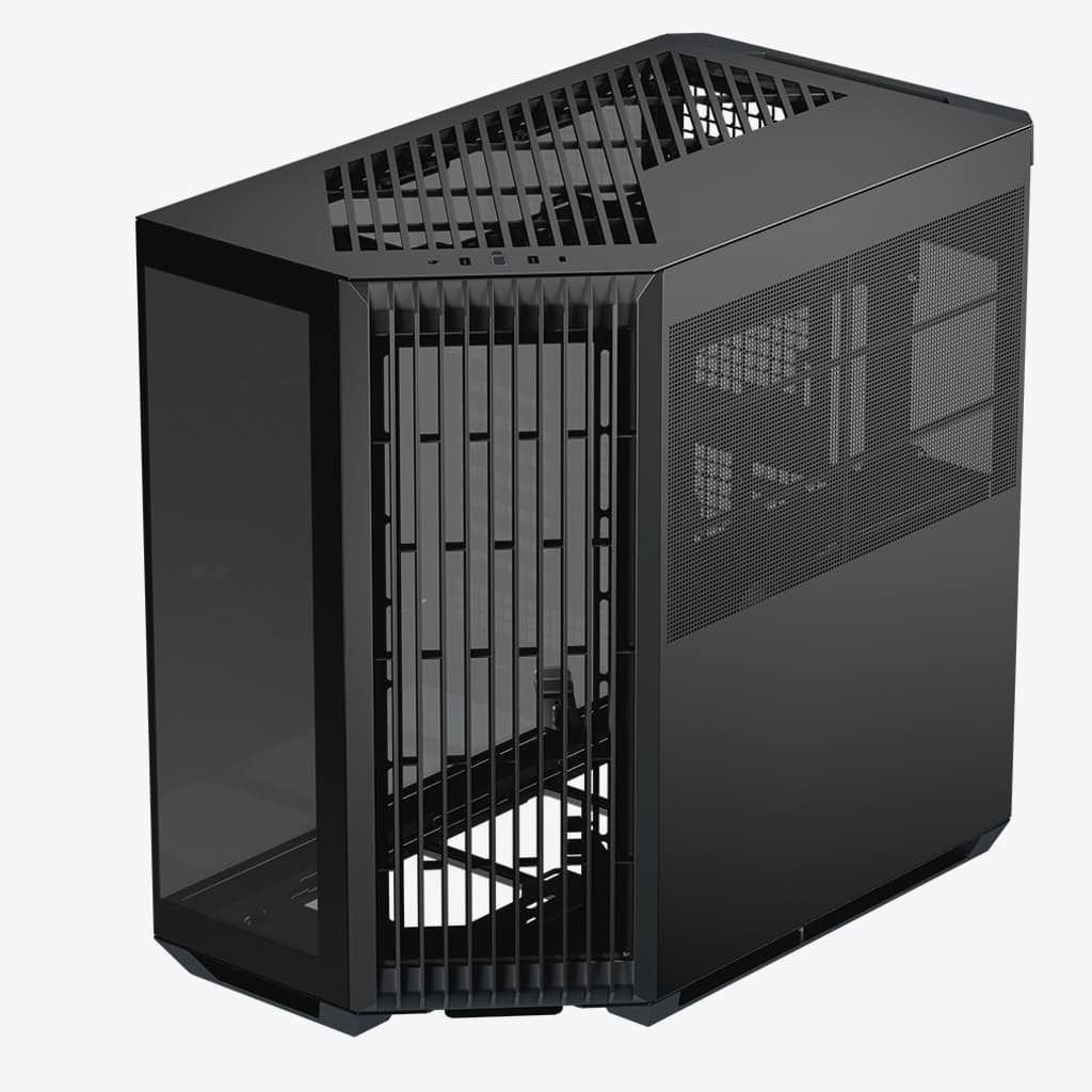 APNX V1 PC Case  Midi-Tower  ATX  Tempered Glass-black