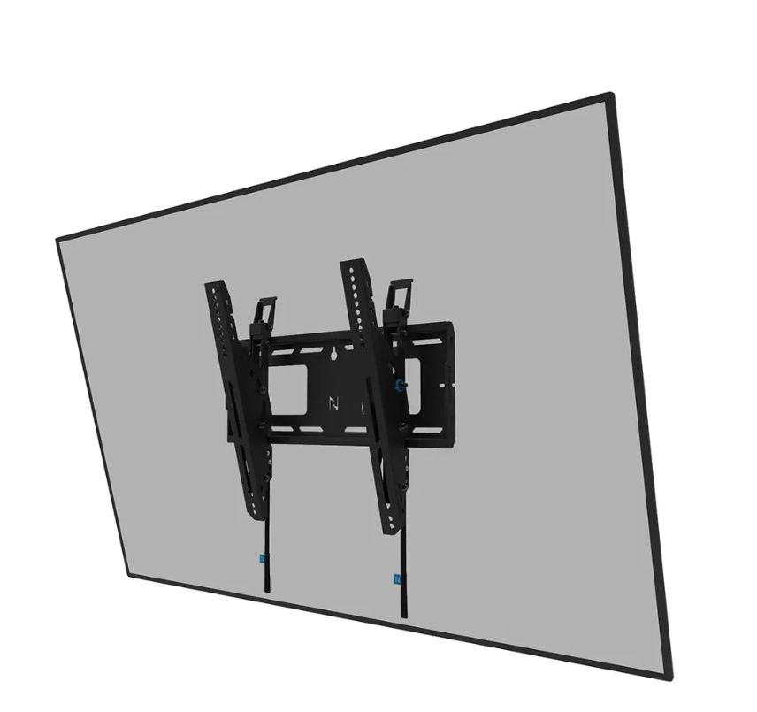 Suport perete Neomounts heavy duty, pentru display-uri interactive si ecrane grele de pana la 32-75 , sistem de prindere VESA 400x400, greutate maxima suportata 100, cu inclinatie  +15°, -15° , distanta fata de perete 9.3cm, cu sistem ce permite prinderea/desprinderea usoara a display-ului