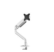 Brat monitor Neomounts DS70S-950WH1 pentru display-uri cu diagonale 17 -49 , sistem de prindere VESA 75x75~100x100, greutate maxima  suportata 18kg, full motion, tilt 90°, swivel 90°, rotate 180°, distanta fata de perete 119-656mm gas spring culoare alb. Garantie 5 ani