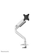 Brat monitor Neomounts DS70S-950WH1 pentru display-uri cu diagonale 17 -49 , sistem de prindere VESA 75x75~100x100, greutate maxima  suportata 18kg, full motion, tilt 90°, swivel 90°, rotate 180°, distanta fata de perete 119-656mm gas spring culoare alb. Garantie 5 ani