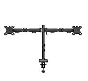 Brat dublu monitor Neomounts DS60-600BL2 pentru display-uri cu diagonale 10 -32 , sistem de prindere VESA 75x75~100x100, greutate maxima suportata 8 - per ecrankg, full motion, tilt +45°, swivel 90°, rotate 180°, distanta fata de perete 99-459mm culoare negru. Garantie 5 ani
