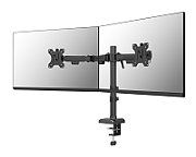 Brat dublu monitor Neomounts DS60-600BL2 pentru display-uri cu diagonale 10 -32 , sistem de prindere VESA 75x75~100x100, greutate maxima suportata 8 - per ecrankg, full motion, tilt +45°, swivel 90°, rotate 180°, distanta fata de perete 99-459mm culoare negru. Garantie 5 ani