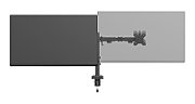 Brat dublu monitor Neomounts DS60-600BL2 pentru display-uri cu diagonale 10 -32 , sistem de prindere VESA 75x75~100x100, greutate maxima suportata 8 - per ecrankg, full motion, tilt +45°, swivel 90°, rotate 180°, distanta fata de perete 99-459mm culoare negru. Garantie 5 ani