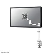 Brat monitor Neomounts DS60-425WH1 pentru display-uri cu diagonale 17 -27 , sistem de prindere VESA 75x75~100x100, greutate maxima suportata 8kg, tilt +90°, -30°, swivel +90°, -90°, rotate +360°, distanta fata de perete 128-459mm inaltime reglabila manual 275-555mm culoare alb. Garantie 5 ani
