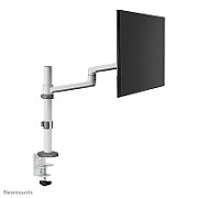 Brat monitor Neomounts DS60-425WH1 pentru display-uri cu diagonale 17 -27 , sistem de prindere VESA 75x75~100x100, greutate maxima suportata 8kg, tilt +90°, -30°, swivel +90°, -90°, rotate +360°, distanta fata de perete 128-459mm inaltime reglabila manual 275-555mm culoare alb. Garantie 5 ani
