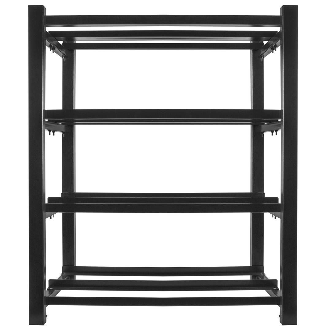 Battery frame for UPS 830x454 2 rows 4 levels 8 shelves black flat pack