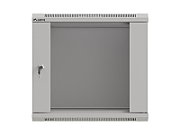Wall-mounted rack cabinet 19  9U 540x350 grey with glass doors LANBERG (FLAT PACK)