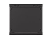 Wall-mounted rack installation cabinet 19  9U 540x350 black glazed doors Lanberg (FLAT PACK)