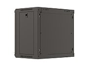 Wall-mounted rack installation cabinet 19  9U 540x350 black glazed doors Lanberg (FLAT PACK)