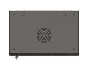 Wall-mounted rack installation cabinet 19  9U 540x350 black glazed doors Lanberg (FLAT PACK)