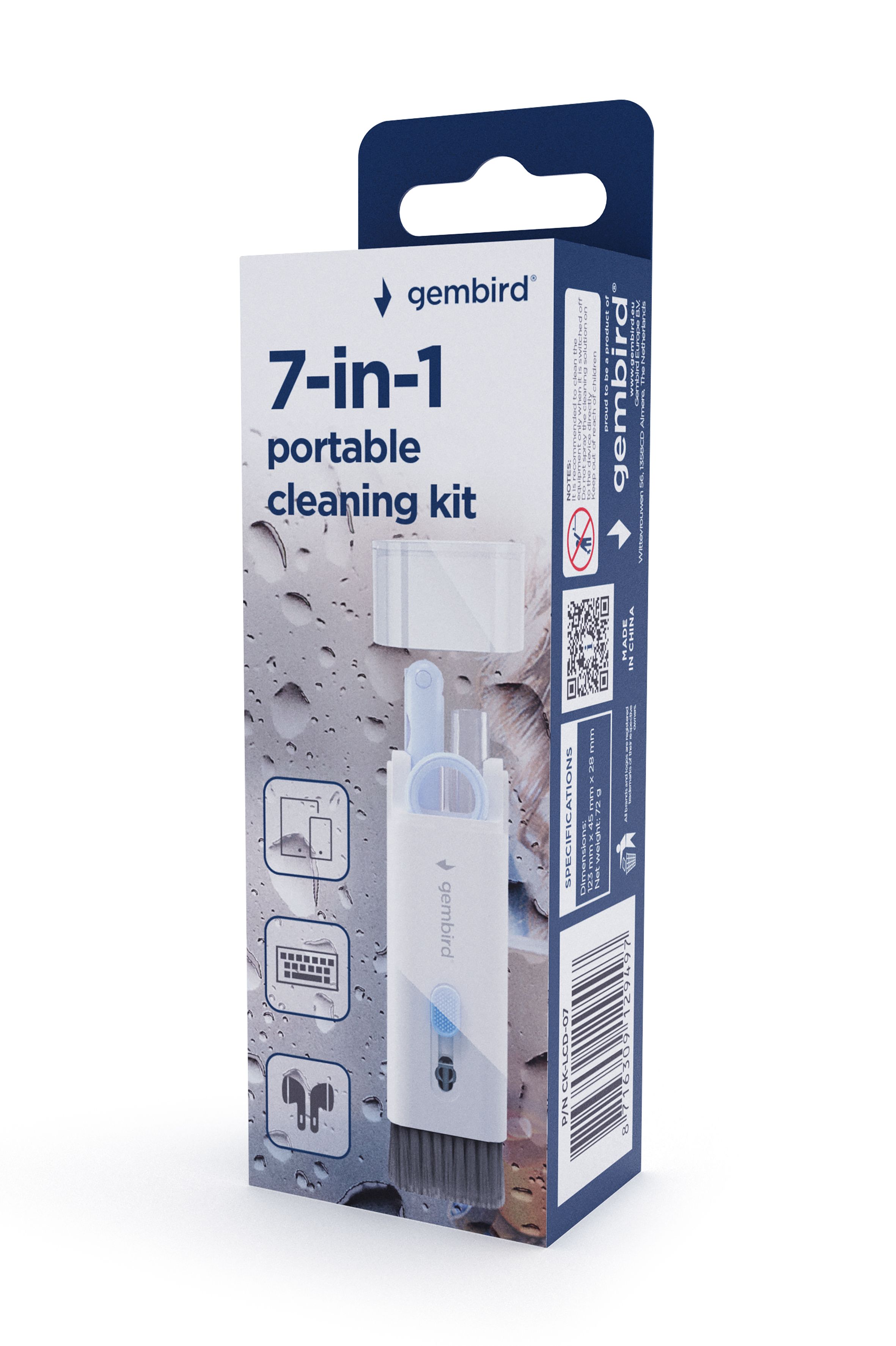GEMBIRD 7-in-1 universal cleaning kit