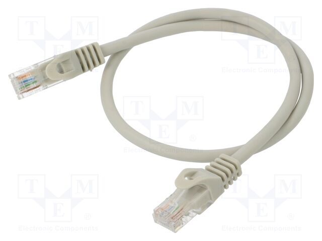 GEMBIRD UTP Cat6 Patch cord 5m pure copper grey