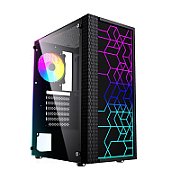 GEMBIRD computer case Fornax 2500 ATX - ARGB backlight black