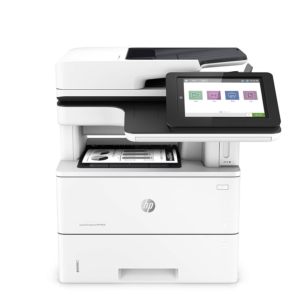 Imprimanta multifunctionala laser monocrom HP M528F, A4, duplex, ADF, USB 2.0, 43 ppm