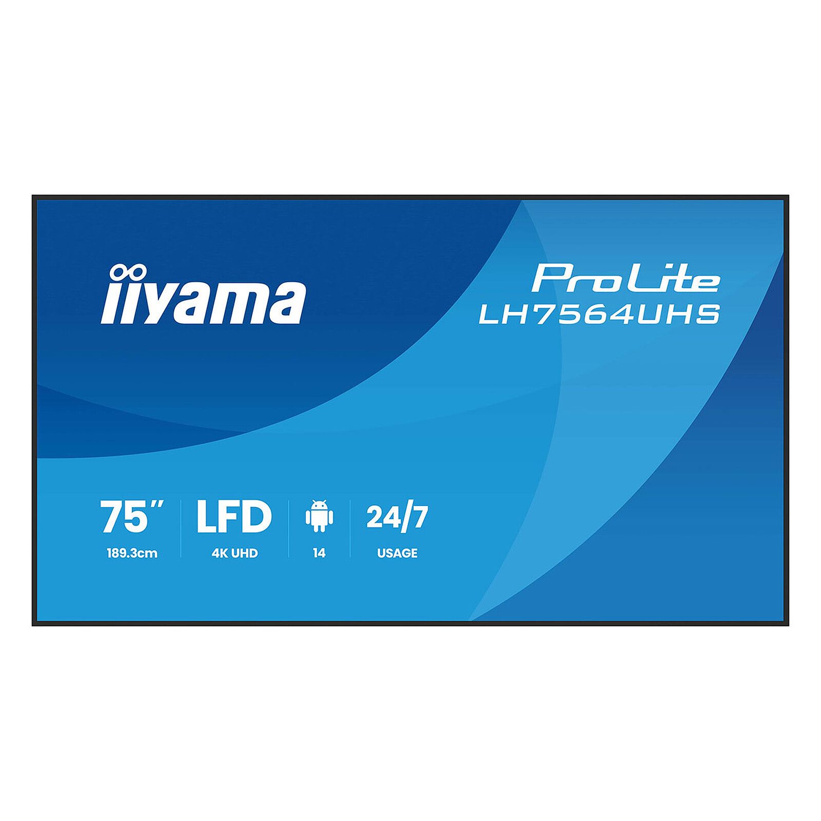 Monitor 75 inch IIyama LH7564UHS-B1AG 3840 x 2160