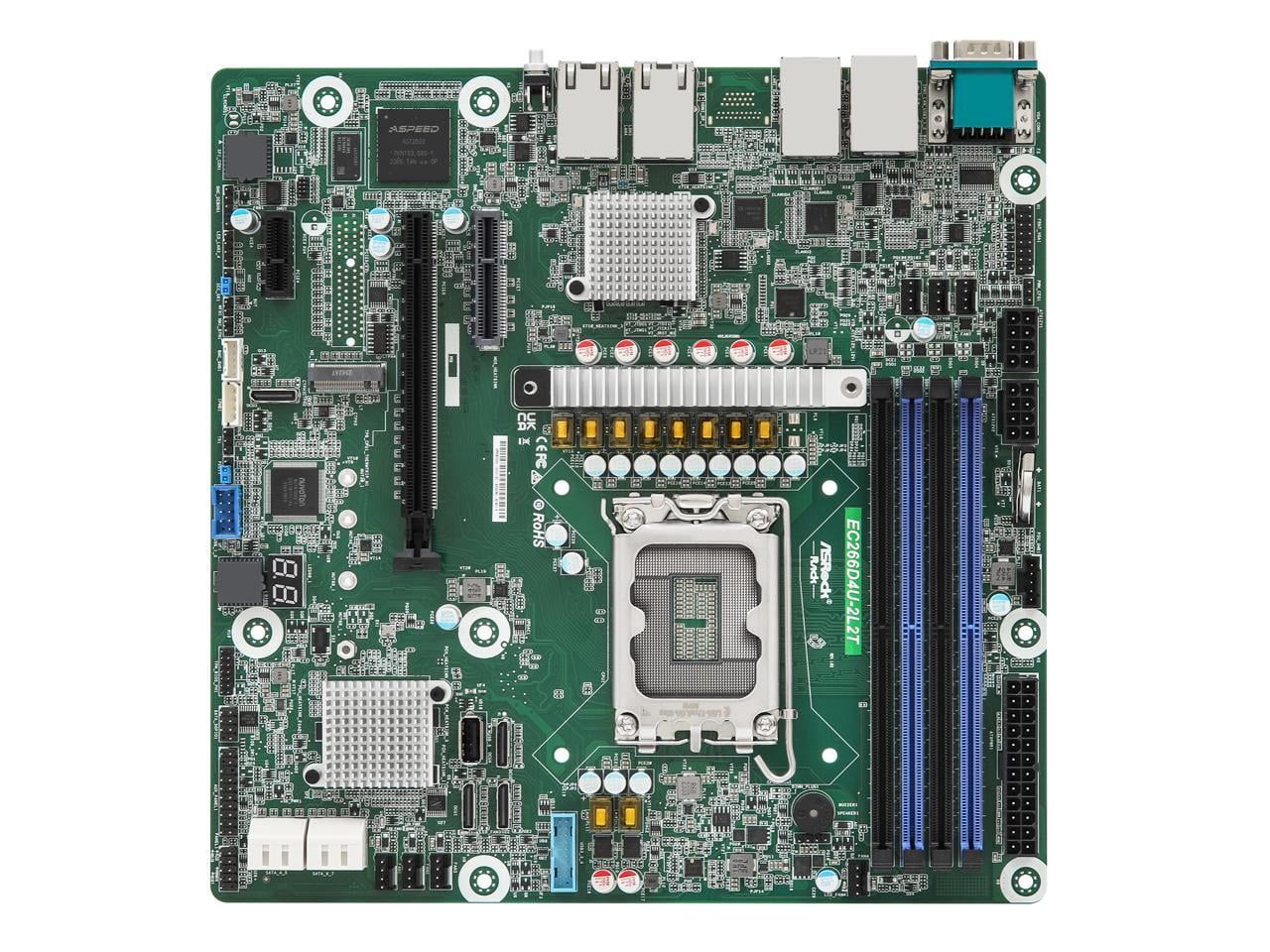 Asrock EC266D4U motherboard Intel C266 LGA 1700 micro ATX