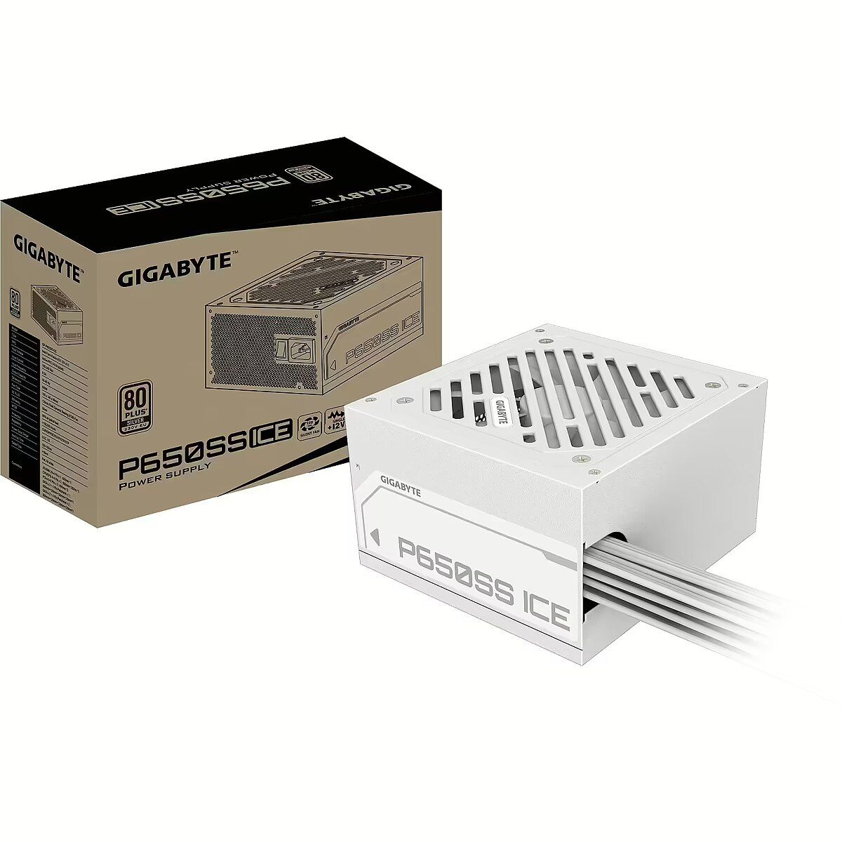 GP-P650SS ICE, 650W, 80 Plus Silver, ATX, Alb