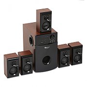 Boxe 5.1 Serioux HT5100C, 140W RMS, Rosu