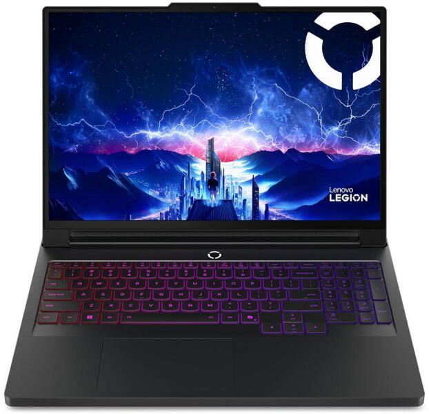 Laptop Lenovo Legion Pro 7 16IAX10H 83F5004JPB, 16 inch 2560 x 1600, Intel Core ultra 9 275HX (16 C / 24 T, 2.0 GHz - 5.5 GHz, 36 MB cache, 55 W), 64 GB DDR5, 1 TB SSD, Nvidia GeForce RTX 5080, Windows 11 Home, Tastatura US, Black