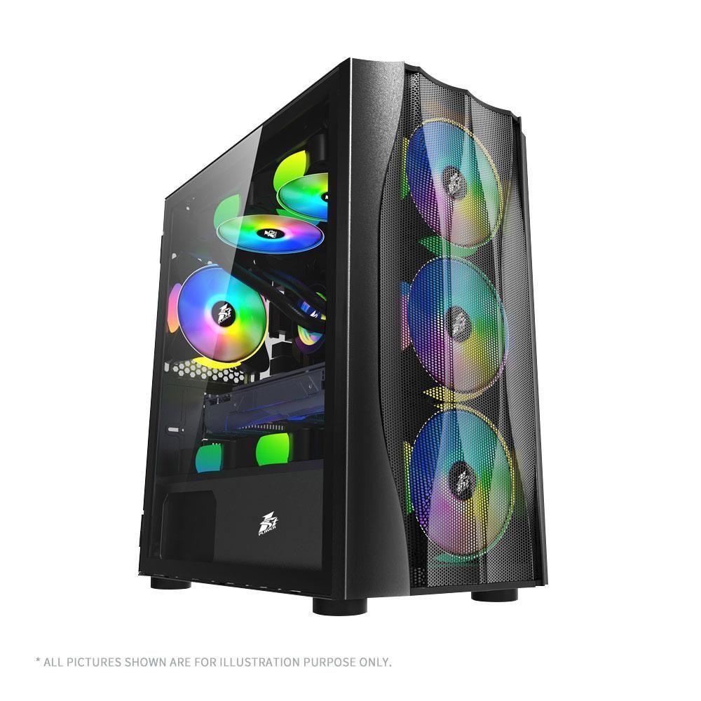 Desktop PC Custom Prebuilt intel Tower, Intel 14400F (10 C / 16 T, 1.8 GHz - 4.7 GHz, 20 MB cache, 65 W), 32 GB DDR4, 1 TB SSD, Fara unitate optica, Nvidia GeForce RTX 5060 8 GB, 550 W, Fara sistem de operare
