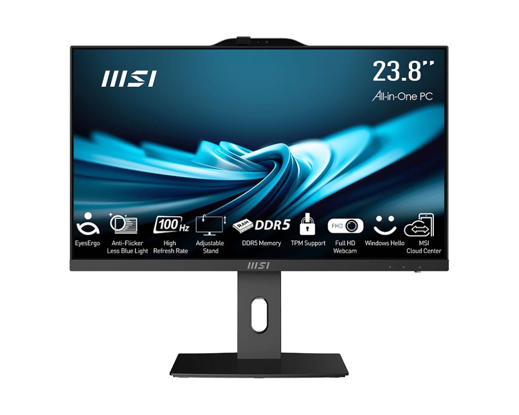 All-In-One MSI PRO AP242P 14M-649XEU, 23.8 inch 1920 x 1080, Intel i5-14400 (10 C / 16 T, 1.8 GHz - 4.7 GHz, 20 MB cache), 16 GB RAM, 512 GB SSD, Intel UHD Graphics 730