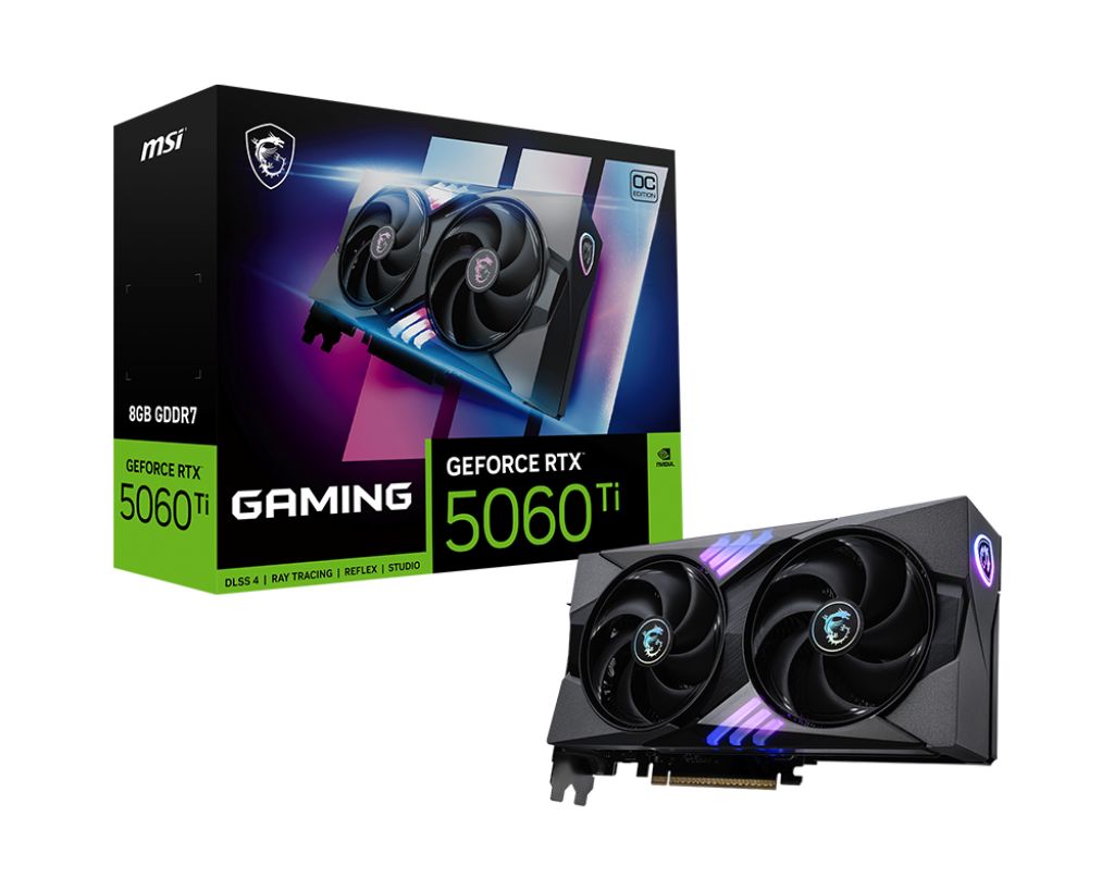 Placa video MSI GeForce RTX 5060 Ti GAMING OC 8 GB GDDR7 128 bit