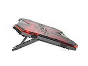 Stand/Cooler laptop Genesis Oxid 260 , 4 ventilatoare 130 mm, material Metal + ABS, viteza de rotatie 850 - 1010 rpm, hub USB incorporat, dimensiuni 420 x 303 x 35 mm