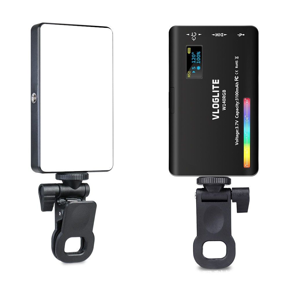 Do you want to be in trend? Do you want to have the coolest pictures and videos?! Buy Selfie Led Light!

High brightness and high CRI: This video light is equipped with 140 high-quality mini LEDs with a power output of 8W and a color rendering index (CRI) of 95+. It provides high brightness and very sensitive color reaction.

RGB Colored Light Module: Features 360&ampdeg adjustable HUE and 0% to 100% adjustable brightness, giving you various colored lighting effects.

Cold and warm two-color temperature mode: Provides wide color temperature regulation from 2500K to 9000K with continuous adjustment. You can easily and quickly get warm light, mixed warm and cool light, and cool light.

20 special light effect modes: Supports 20 special lighting effects including ambulance, fire alarm, fireworks, TV, candle, party, RGB strobe, and more. They give you multiple options for different applications.

3100mAh high capacity battery: The W140 RGB light is equipped with a 3100mAh rechargeable lithium battery, which is charged via a Type-C calbu. Charging time is about 2 hours, providing up to 2 hours of usage at maximum brightness and up to 15 hours at minimum brightness.

Built-in smart LCD screen: It has a built-in LCD display that allows precise measurements and easy adjustments of the desired color, brightness and color temperature. It is ideal for video conferencing, video recording, interviews, live broadcasts, YouTube and studio lighting. Compact dimensions and light weight allow it to be carried even in the pocket.

Technical specifications:
- Bi-color light and adjustable RGB
- 2500-9000K, adjustable brightness of 0-100%
- 95+CRI
- brightness at different distances: 1250LUX/0.3m, 550LUX/0.5m, 180LUX/1m
- 120&ampdeg angle
- 20 types of effects, HSI mode
- 3100mAh built-in Lithium-Ion battery, 8W/3.7 V USB type-C charging port
- 140 LEDs, (49 white pieces, 49 yellow pieces, 42 RGB pieces)
- Size: 6.7*11.5*1.5 cm/Weight: 127g
- Material: Plastic, glass, aluminum
- Charging time- 3.5h

Accessories included :

&ampnbsp&ampnbsp&ampnbsp 1 x Selfie Light
&ampnbsp&ampnbsp&ampnbsp 1 x USB charging cable
&ampnbsp&ampnbsp&ampnbsp 1 x Clips
&ampnbsp&ampnbsp&ampnbsp 1 x Adapter Screw
&ampnbsp&ampnbsp&ampnbsp 1 x Product Manual

&ampnbsp