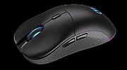 Gem Plus Wireless, 26000 dpi, 74 g, Negru