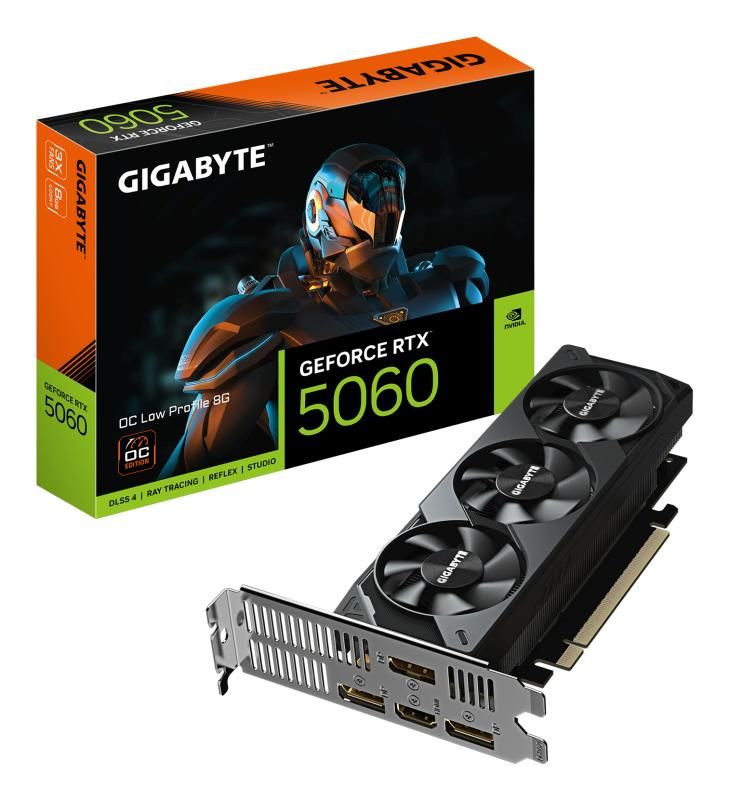 Placa video GIGABYTE GeForce RTX 5060 Low Profile OC 8 GB GDDR7 128 bit