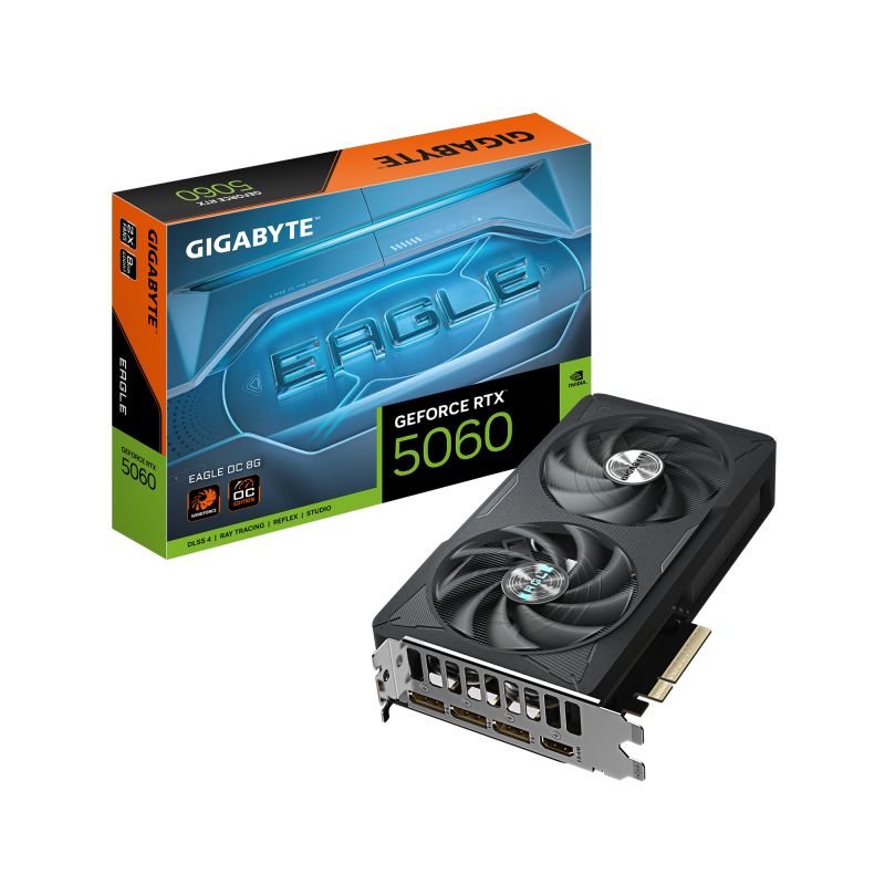 Placa video GIGABYTE GeForce RTX 5060 EAGLE OC 8 GB GDDR7 128 bit