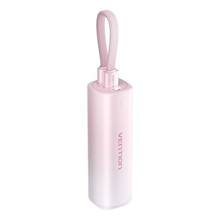 Power Bank Vention (USB-C + Lightning), 5000mAh, 20W Red Light Indicator Display Type   FHWR0  (timbru verde 0.98 lei)