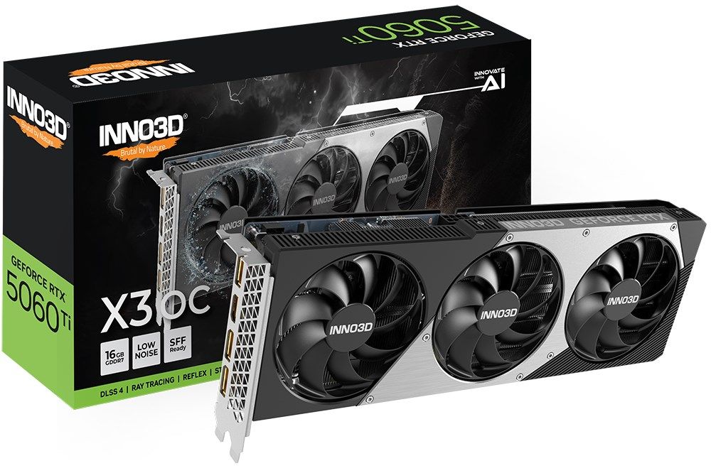 Placa video Inno3D GeForce RTX 5060 Ti X3 OC 16 GB GDDR7 128 bit