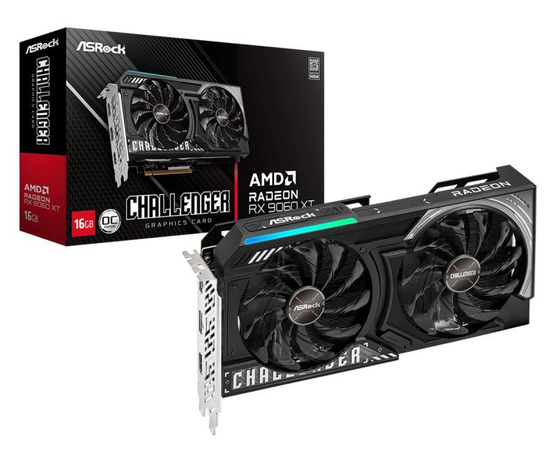 Placa video ASRock Radeon RX 9060 XT Challenger OC 16 GB GDDR6 128 bit