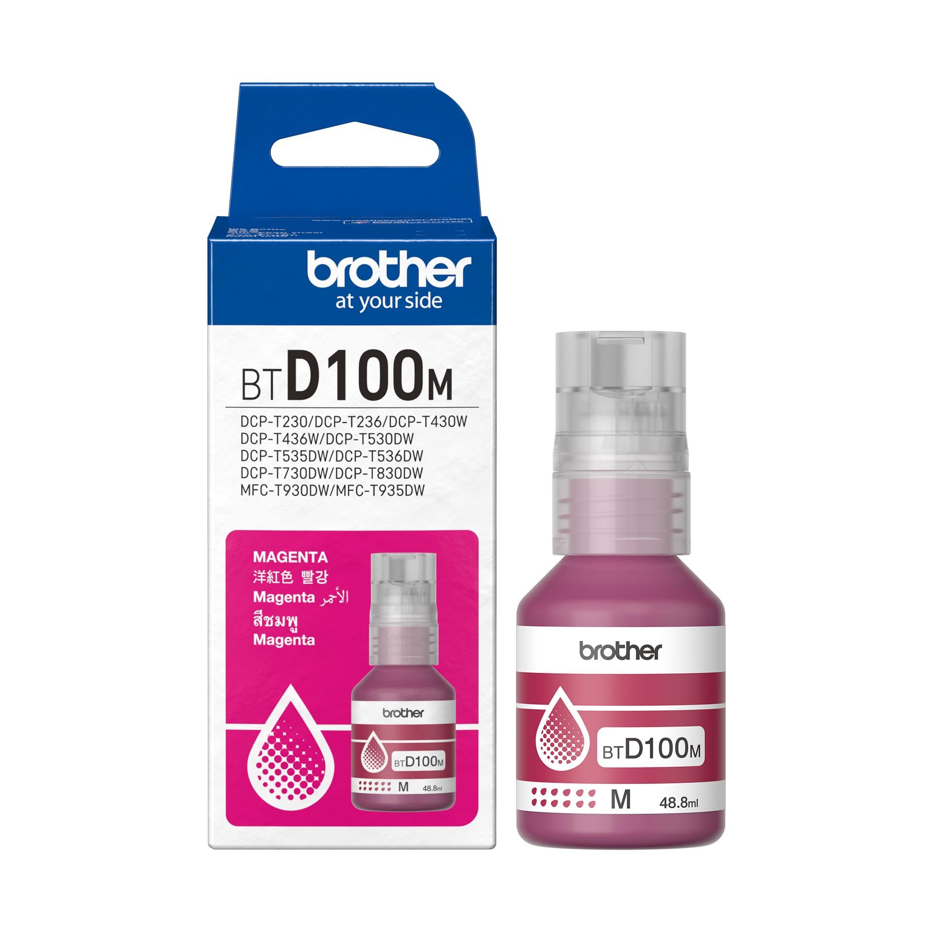 Flacon cerneala Brother BTD100M ,Magenta ,5 000 pagini ,Original (BTD100M)