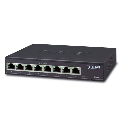Switch Planet GSD-805, 8 porturi 10/100/1000 Mbps