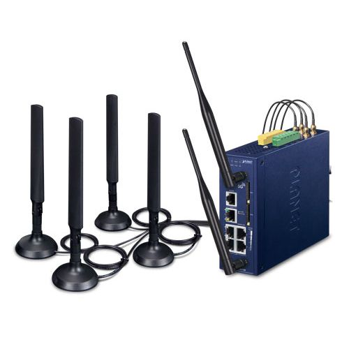 PLANET Industrial 5G NR Cellular gateway-uri/controlere 10, 100, 1000 Mbit/s