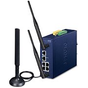 PLANET Industrial 5-Port GE LoRaWAN WLAN Gateway LCG-300W-EU gateway-uri/controlere