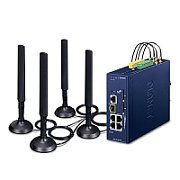 Planet ICG-2515F-NR Industrial 5G NR Cellular Gateway with 1-Port 1000X SFP (Sub-6 5G NR Global Band, compatible with 4G LTE, 2 SIM Card Slots