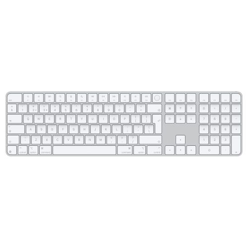 Apple Magic Keyboard (2024) w Touch ID and Numeric Keypad - Romanian - White Keys