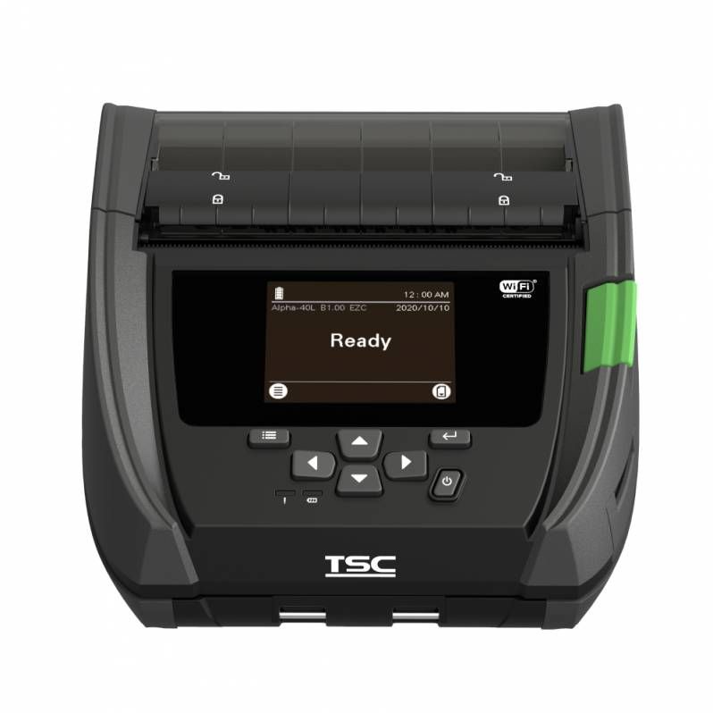 TSC Alpha-40L USB-C, BT, Wi-Fi, NFC, 8 dots/mm (203 dpi), linerless, RTC, display