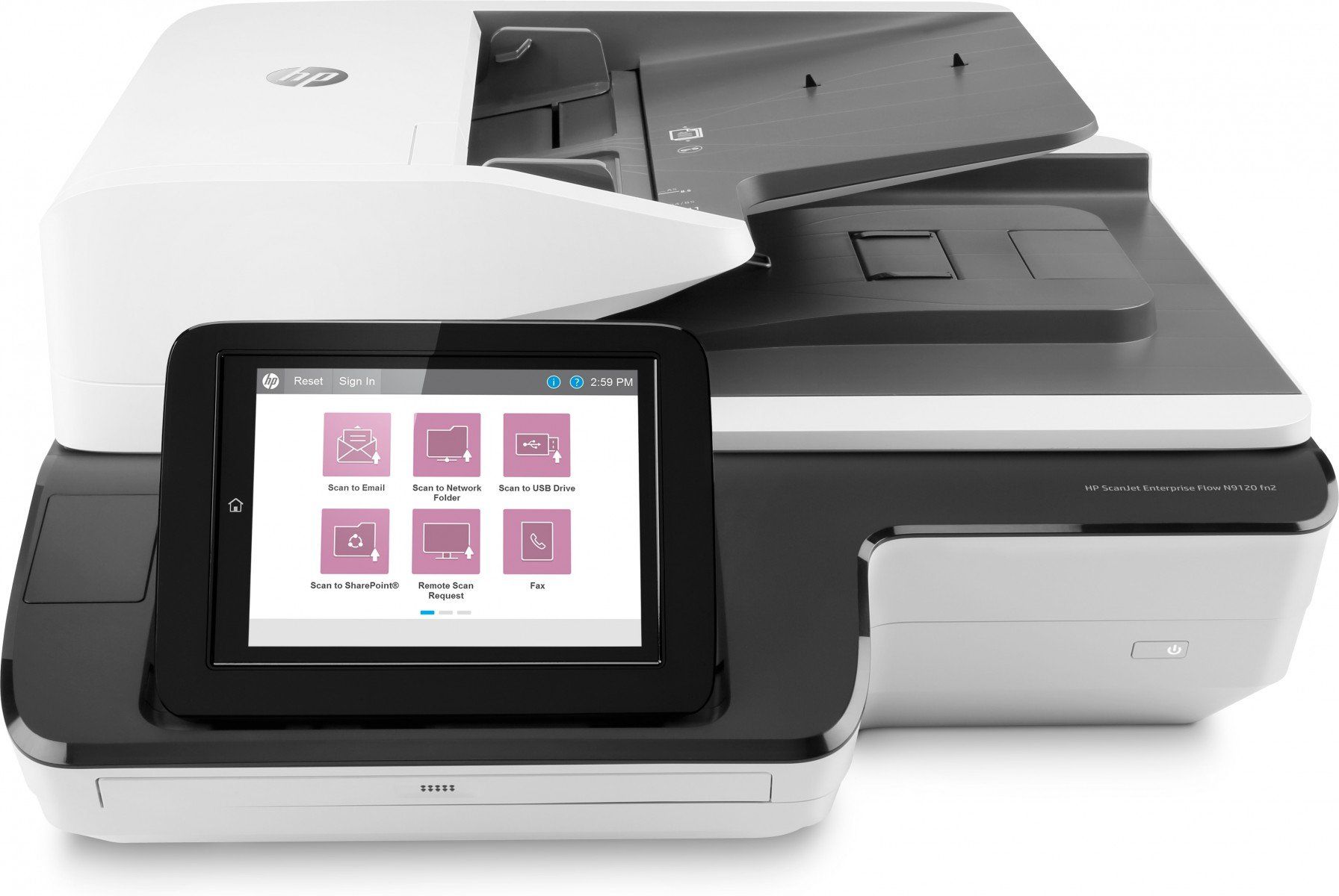 HP Scanjet Enterprise Flow N9120 fn2 Scaner Flatbed & ADF 600 x 600 DPI A3 Negru, Alb