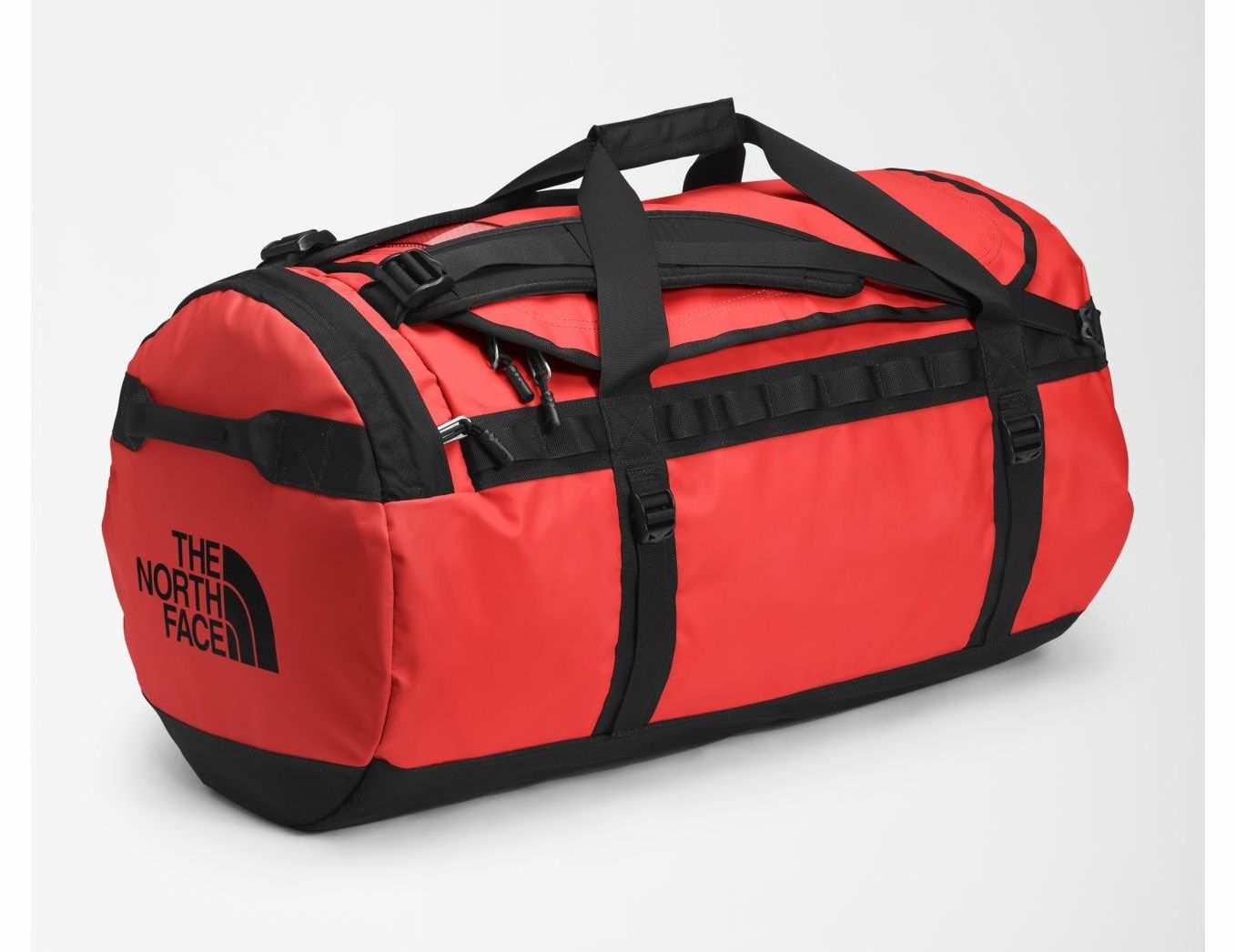 The North Face Base Camp Duffel L duffel bag 95 L Polyester Black  Red