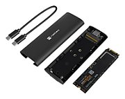 NATEC NKZ-2286 storage drive enclosure SSD enclosure Black M.2