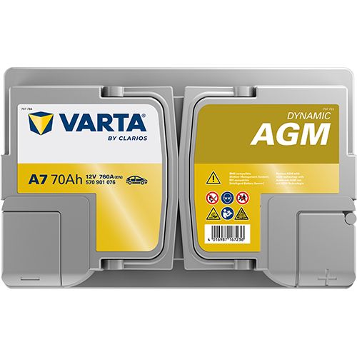 VARTA 12V 70Ah/760A AGM Battery Start&Stop