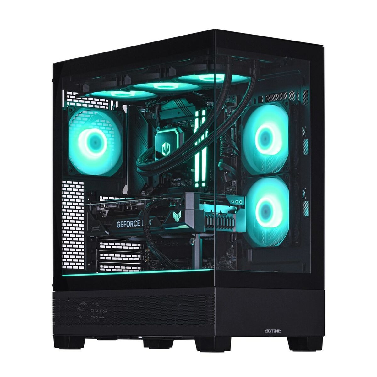 Desktop PC Actina Midi Tower, AMD 9900X3D (12 C / 24 T, 4.4 GHz - 5.5 GHz), 192 GB RAM, 4 TB SSD, NVIDIA GeForce RTX 5090 32 GB, Windows 11 Home