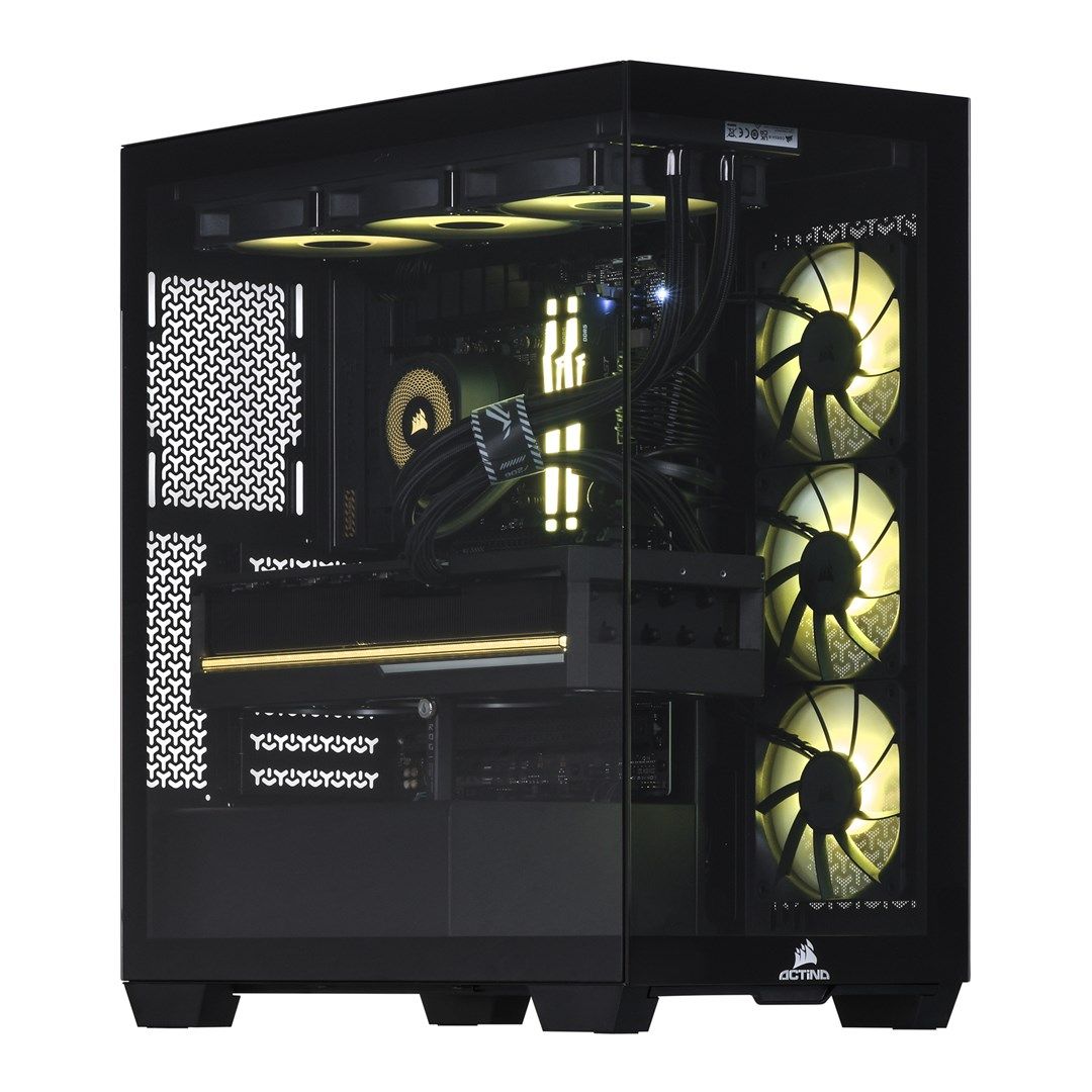 Desktop PC Actina Midi Tower, Intel Core i7-14700KF (20 C / 28 T, 5.6 GHz, 33 MB cache), 32 GB RAM, 2 TB SSD, NVIDIA GeForce RTX 5080 16 GB, Fara sistem de operare