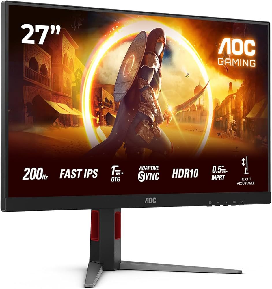 AOC 27G4HA computer monitor 68.6 cm (27 ) 1920 x 1080 pixels Full HD LED Black  Red