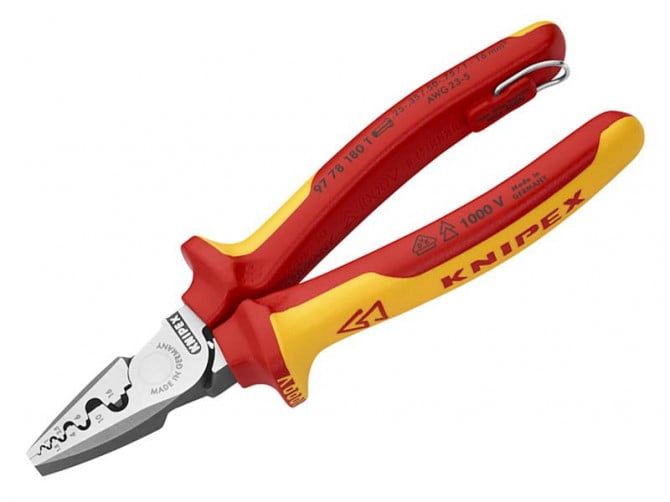crimping pliers for cable ferrules 180mm